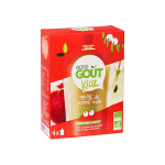 GOOD GOÛT Kidz 99,9% de pomme gala bio 4 gourdes 90g