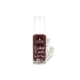 PODERM Vernis color care tea tree rouge noir 8ml