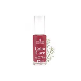 PODERM Vernis color care tea tree rouge rose 8ml