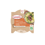 BABYBIO Panais petits pois, canard bio assiette 260g