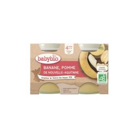 BABYBIO Compote banane pomme bio 2 pots 260g