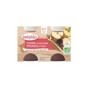 BABYBIO Compote pomme pruneau bio pots 2x130g