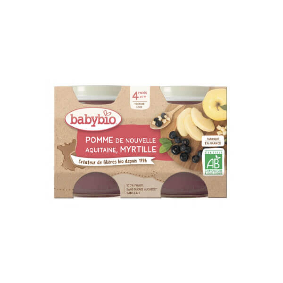 Babybio Compote Pomme Myrtille Bio Pots 2x130g Parapharmacie Pharmarket Babybio Compote Pomme Myrtille Bio Pots 2x130g Parapharmacie Pharmarket