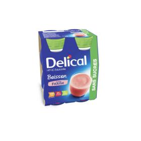 DELICAL Boisson HP HC sans sucre fraise 4x200ml