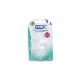 DODIE Sensation+ 2 tétines plate anti-colique +18 mois