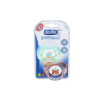 DODIE 2 sucettes anatomiques silicone 6 mois et + A18