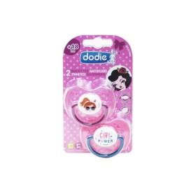 DODIE 2 sucettes anatomiques silicone collection pinup princesse 18 mois et +