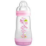 MAM Biberon 1er âge anti-colique rose 260ml