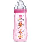 MAM Biberon 2ème âge rose 330ml