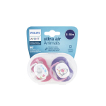 AVENT Ultra air animals 2 sucettes orthodontiques 6-18 mois