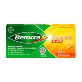 BAYER Berocca immunité flash 30 comprimés effervescents