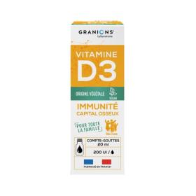 GRANIONS Vitamine D3 200 UI gouttes 20ml