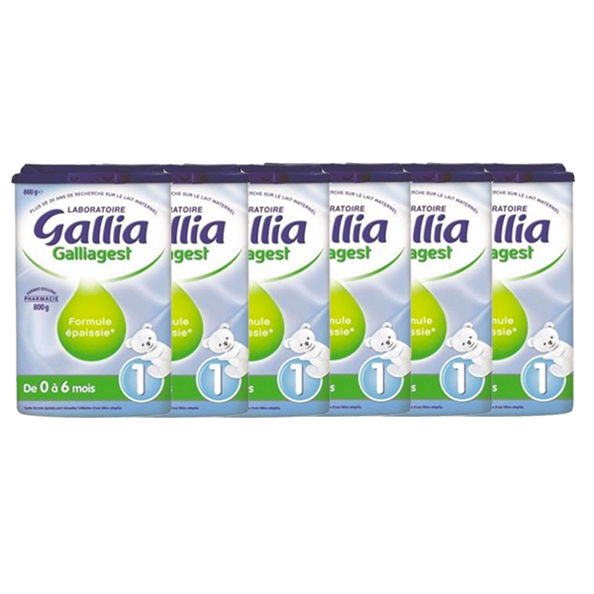 GALLIA Galliagest lait 1er âge lot x6 800g - Parapharmacie - Pharmarket
