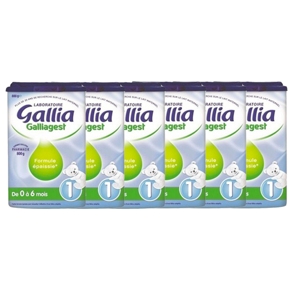 GALLIA Galliagest lait 1er âge lot x6 800g - Parapharmacie