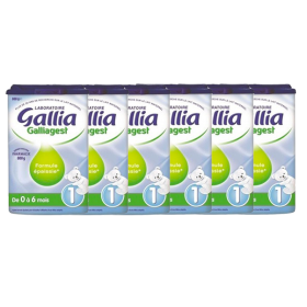 GALLIA Galliagest lait 1er âge lot x6 800g