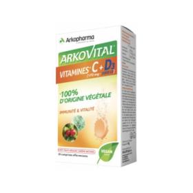 ARKOPHARMA Arkovital vitamine C + D3 20 comprimés effervescents