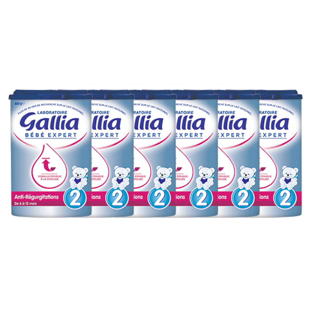 Gallia Bebe Expert Anti Regurgitations 2eme Age Lot X6 800g Parapharmacie Pharmarket