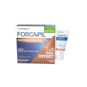 FORTÉ PHARMA Forcapil fortifiant kératine+ 180 gélules + shampooing 30ml