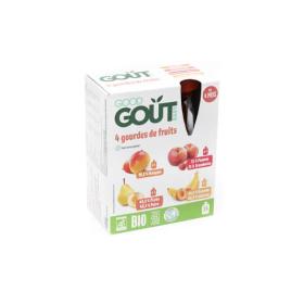 GOOD GOÛT Compotes variété fruits bio 4x120g