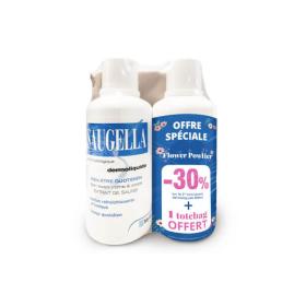 SAUGELLA Dermoliquide émulsion lavante toilette intime 2x500ml + tote bag offert