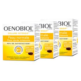 OENOBIOL Solaire intensif peaux normales 30 capsules lot x3