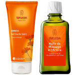 WELEDA Arnica coffret cadeau gel douche + huile massage