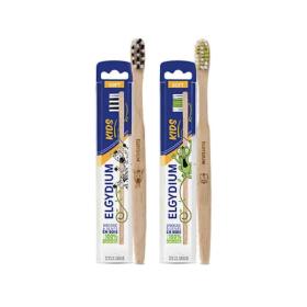 ELGYDIUM 2 brosse à dents kids en bois