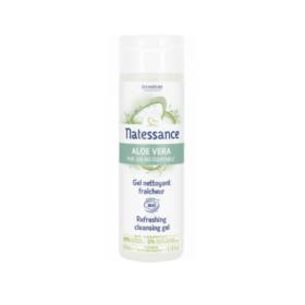 NATESSANCE Aloe vera pur jus bio équitable gel nettoyant fraîcheur 200ml