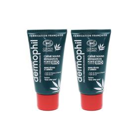 DERMOPHIL INDIEN Crème mains réparation forte bio lot 2x75ml