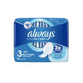 ALWAYS Ultra day & night serviettes avec ailettes taille 3