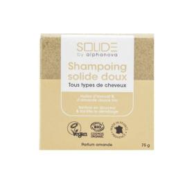 ALPHANOVA Solide shampoing solide doux parfum amande bio 75g