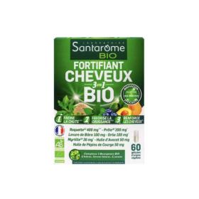 SANTAROME Fortifiant cheveux 3en1 bio 60 gélules