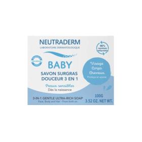 NEUTRADERM Baby savon surgras douceur 3en1 100g