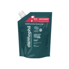 DERMOPHIL INDIEN Crème mains réparation forte bio éco-recharge 200ml