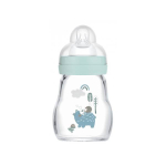 MAM Biberon verre nature aqua 170ml tétine débit 1