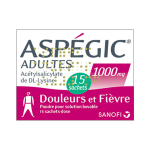 SANOFI Aspégic adultes 1000mg 15 sachets dose