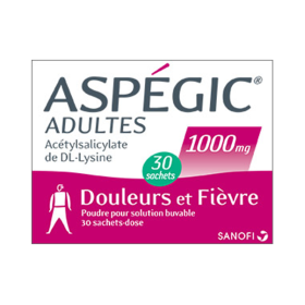 SANOFI Aspégic adultes 1000mg 30 sachets dose