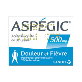 SANOFI Aspégic 500mg 20 sachets dose