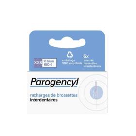 PAROGENCYL Recharges 6 têtes de bossettes interdentaires taille XXS 0,6mm Iso-0