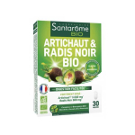SANTAROME Artichaut et radis noir bio 30 comprimés