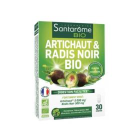 SANTAROME Artichaut et radis noir bio 30 comprimés