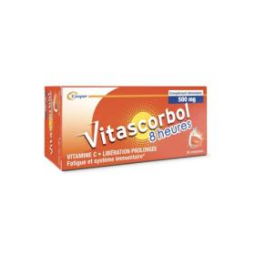 COOPER Vitascorbol 8 heures 500mg 30 comprimés