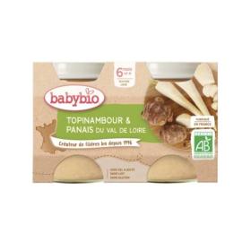 BABYBIO Topinambour & panais 6 mois et + bio 2 pots de 130g