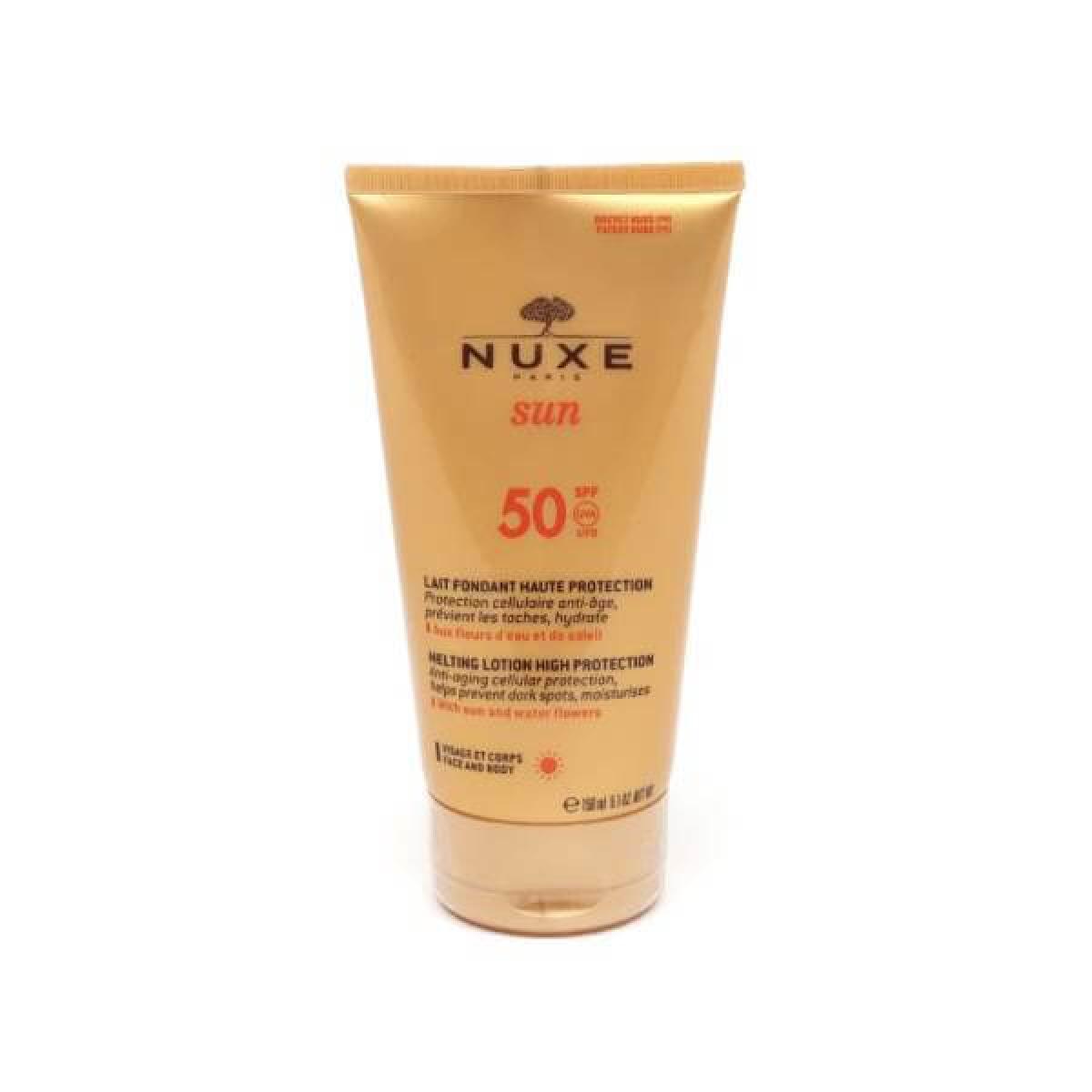 NUXE Sun lait fondant haute protection SPF 50 150ml Parapharmacie