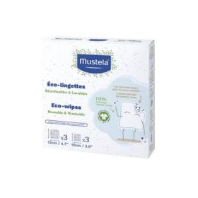 MUSTELA Bébé 6 éco-lingettes réutilisables et lavables