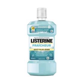 LISTERINE Bain de bouche fraîcheur goût plus léger 500ml