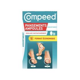 COMPEED 10 pansements ampoules assortiment