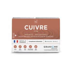 GRANIONS Cuivre 2mg 30 ampoules