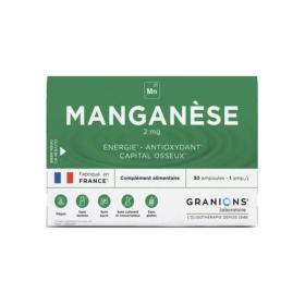 GRANIONS Manganèse 2mg 30 ampoules