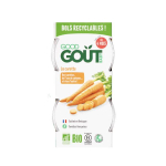 GOOD GOÛT Purée de carotte bio dès 4 mois 2x120g